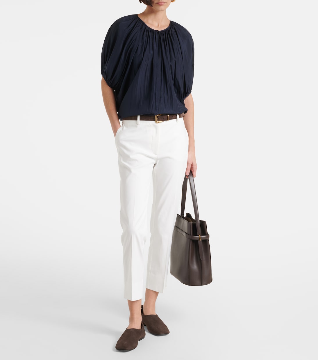 Pantalones slim Bing Court en mezcla de algodón | Joseph