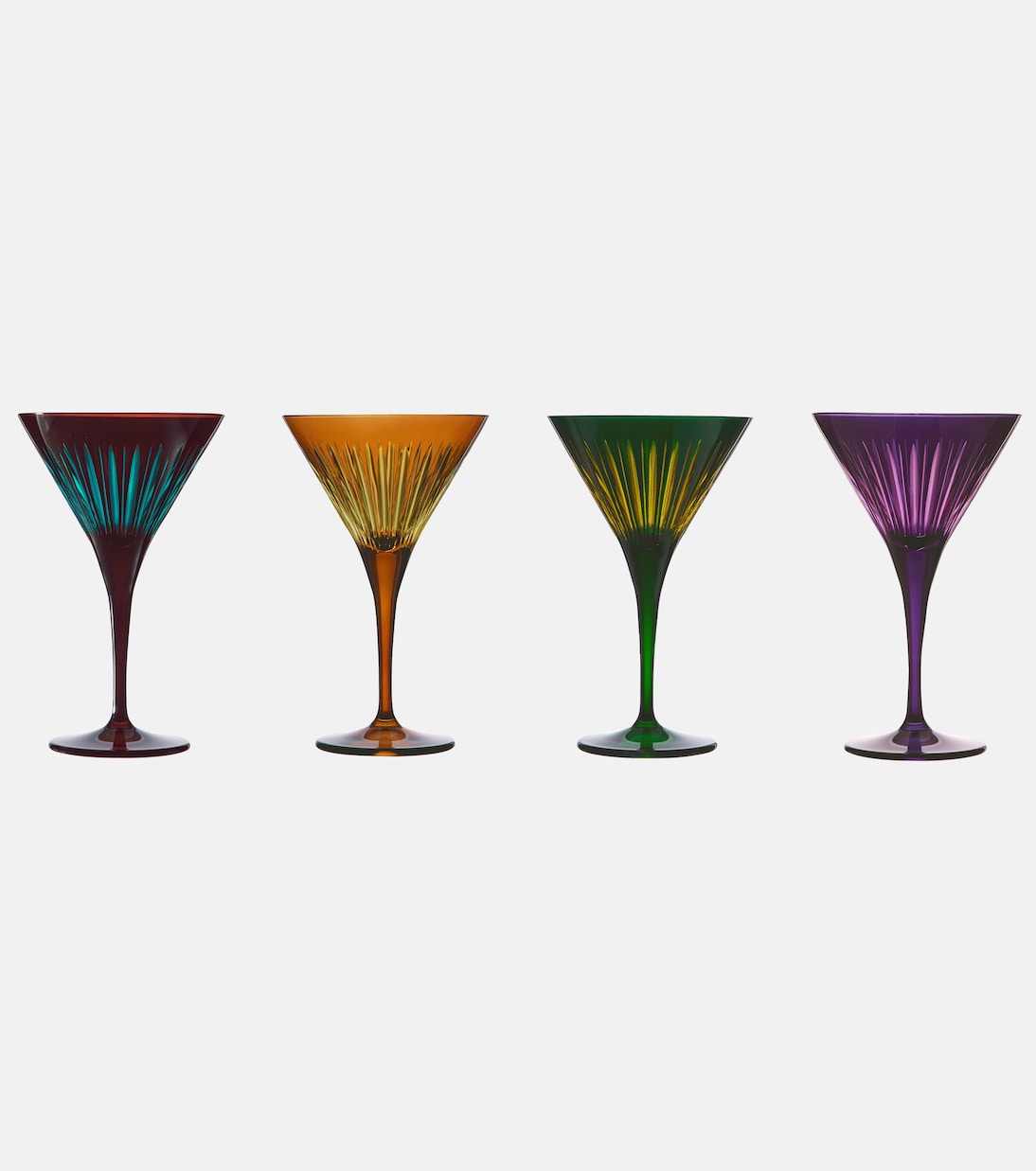 Prism set of 4 martini glasses | L'Objet