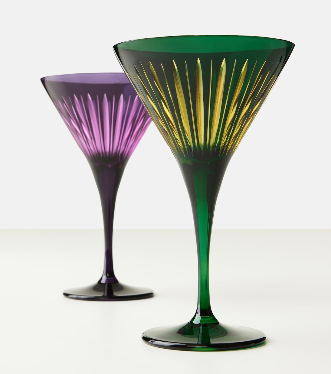 Prism set of 4 martini glasses | L'Objet