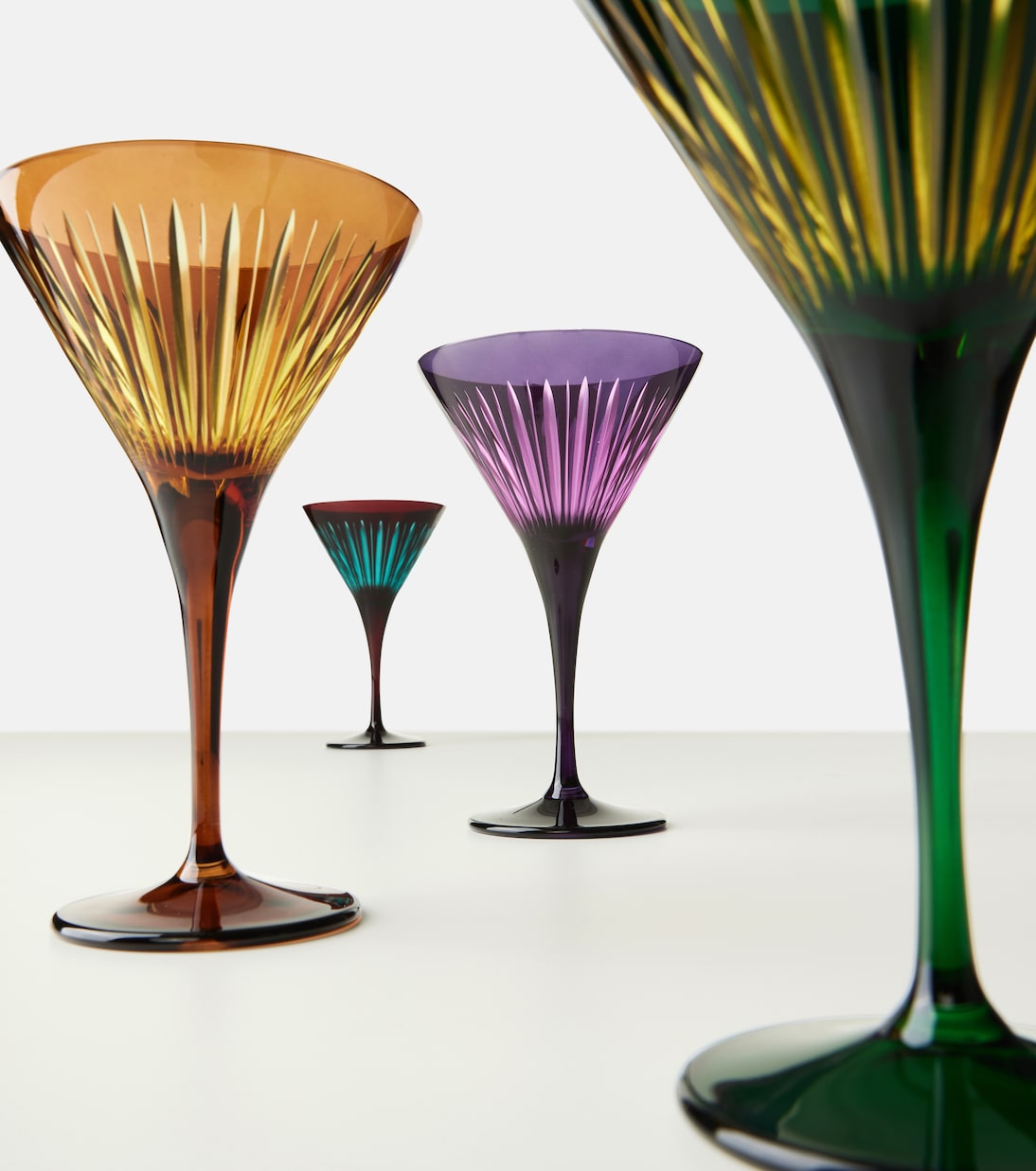 Prism set of 4 martini glasses | L'Objet