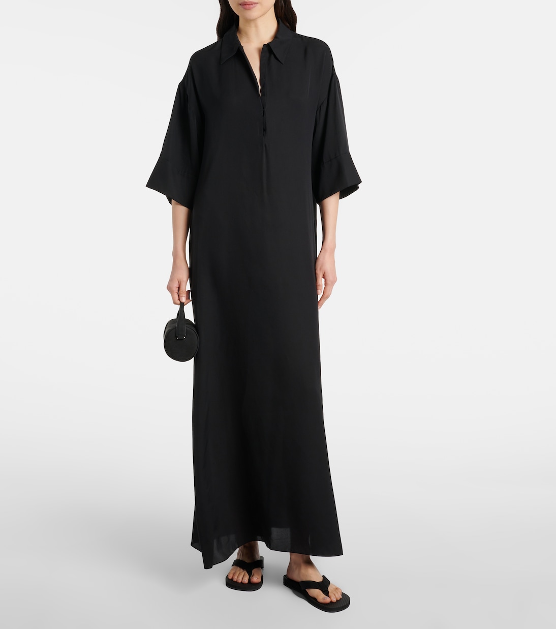Robe chemise Eveline en soie | The Row