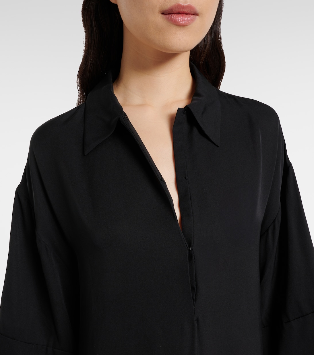 Robe chemise Eveline en soie | The Row