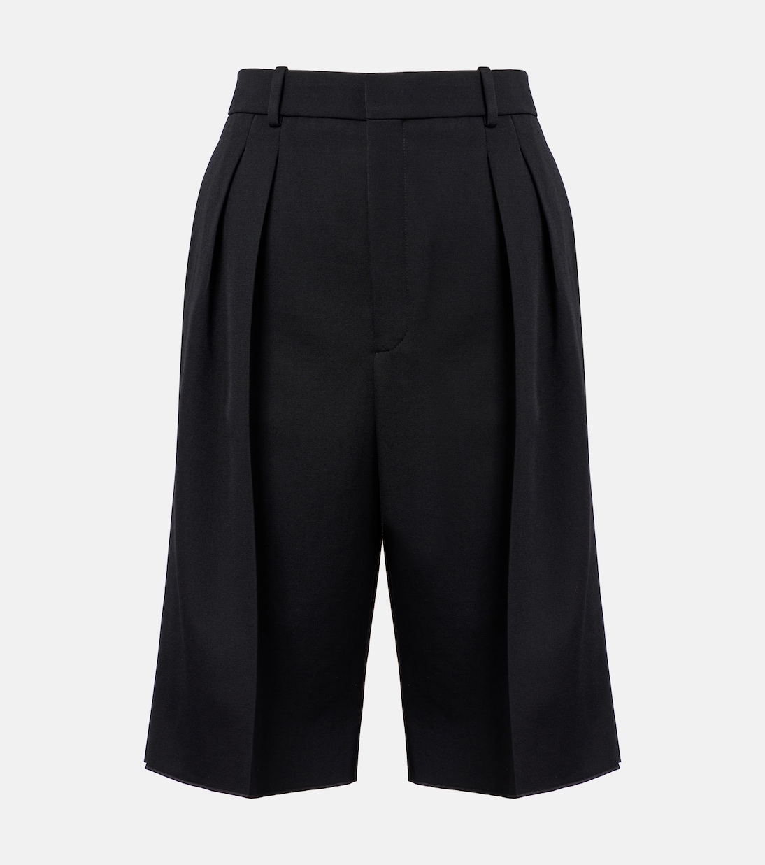 Bermuda Grain De Poudre in lana | Saint Laurent