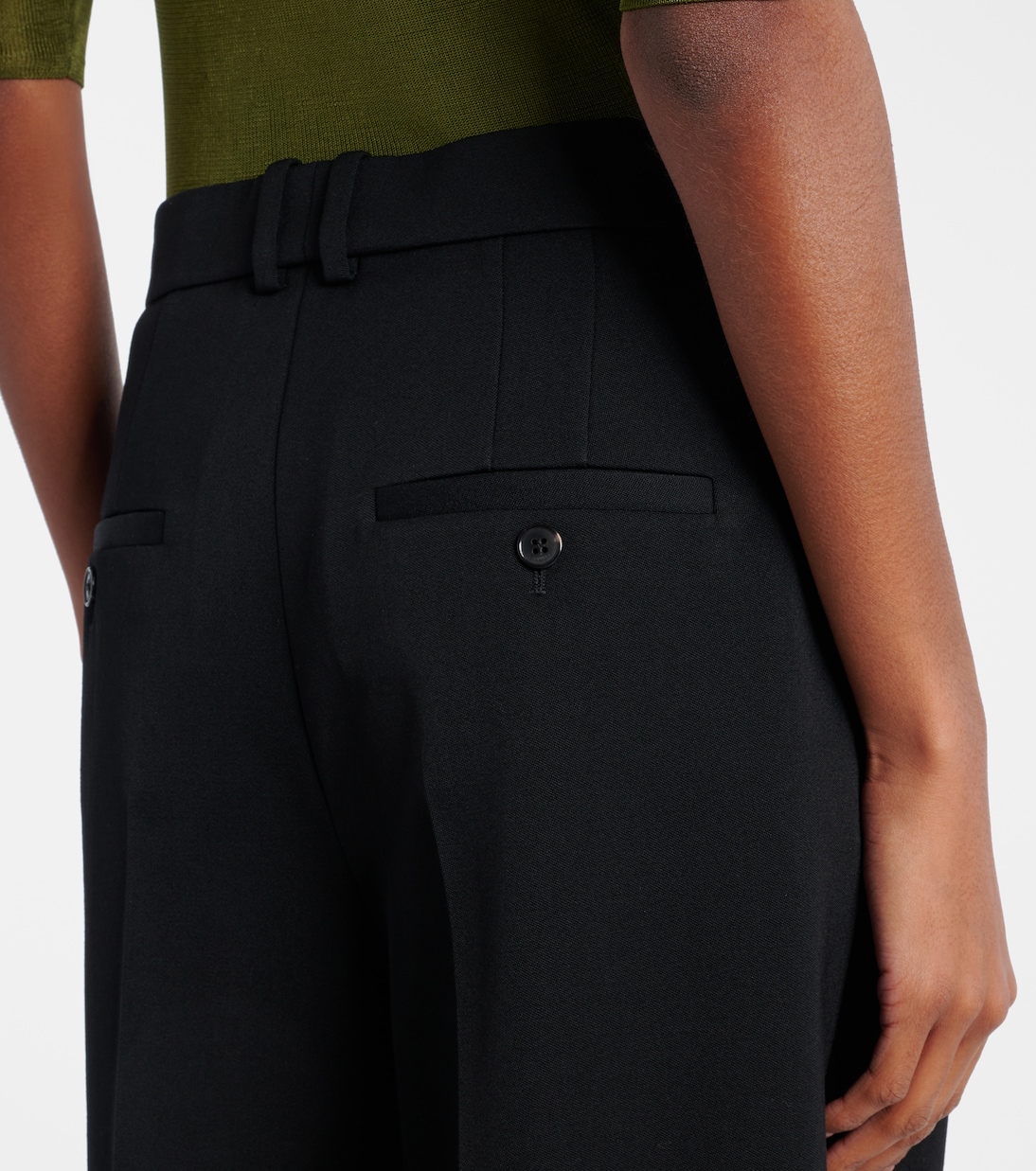 Bermuda Grain De Poudre in lana | Saint Laurent