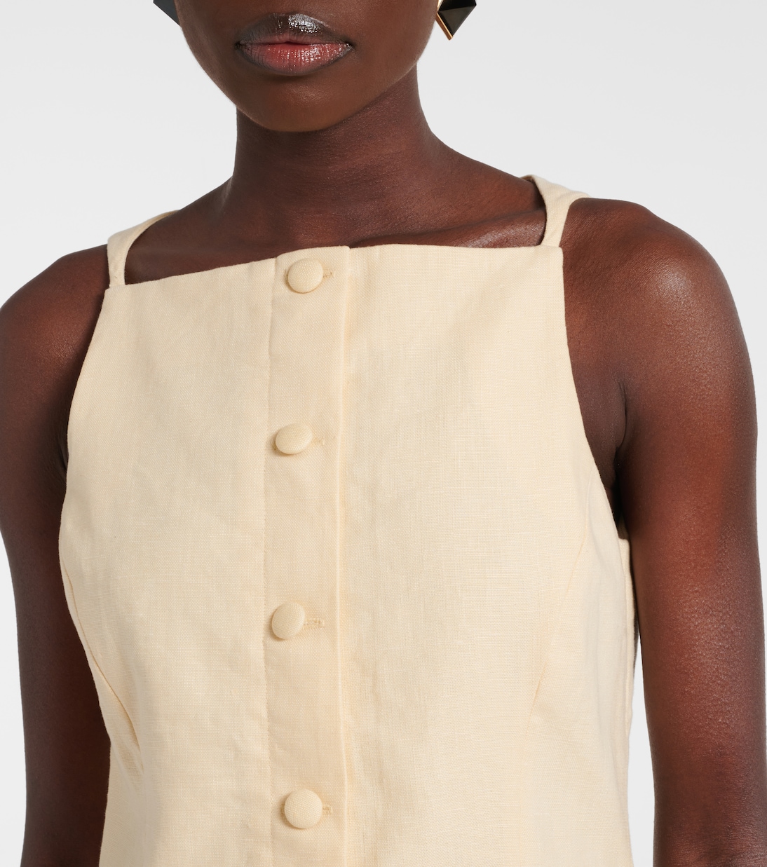 Ambra linen minidress | Faithfull