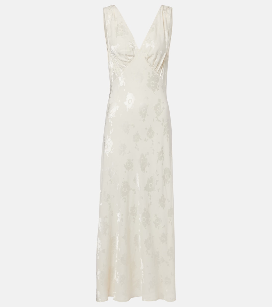 Robe midi Sandrine en jacquard à fleurs | Rixo