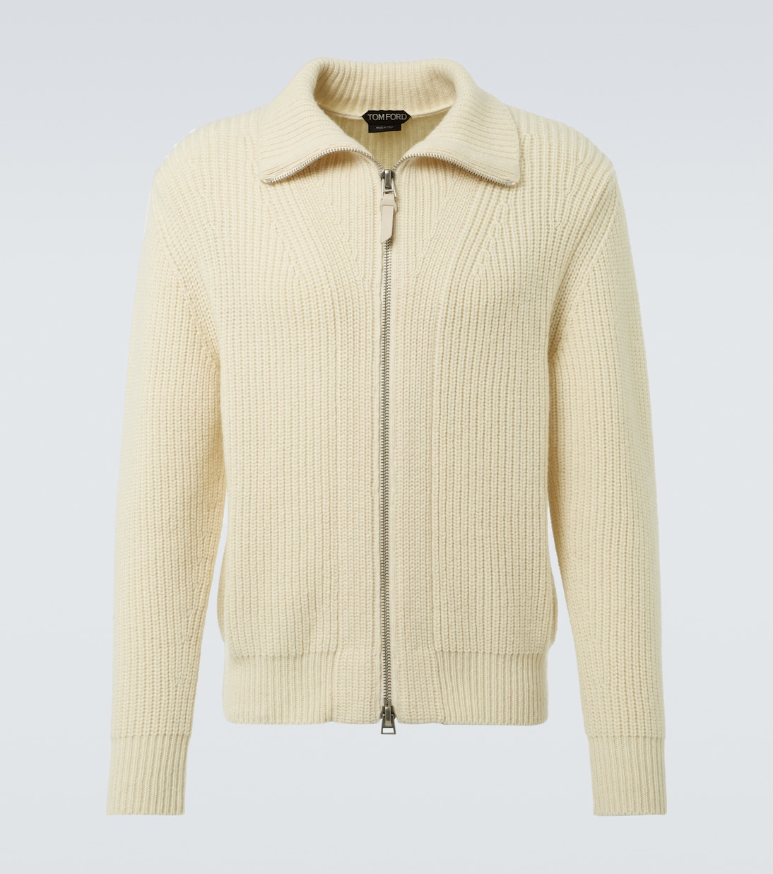 Wool and mohair zip-up sweater | Tom Ford