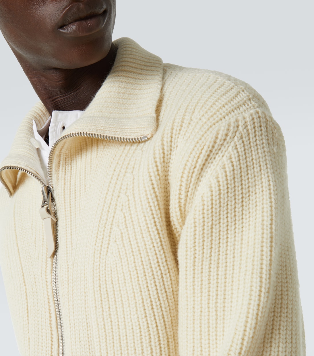 Wool and mohair zip-up sweater | Tom Ford