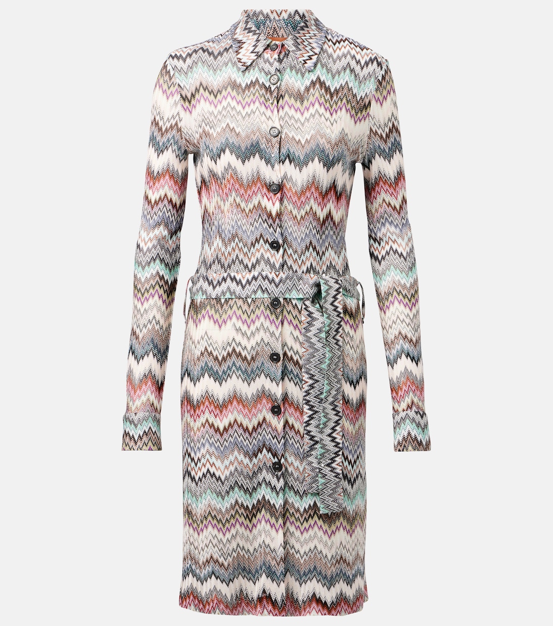 Vestido camisero en zigzag | Missoni