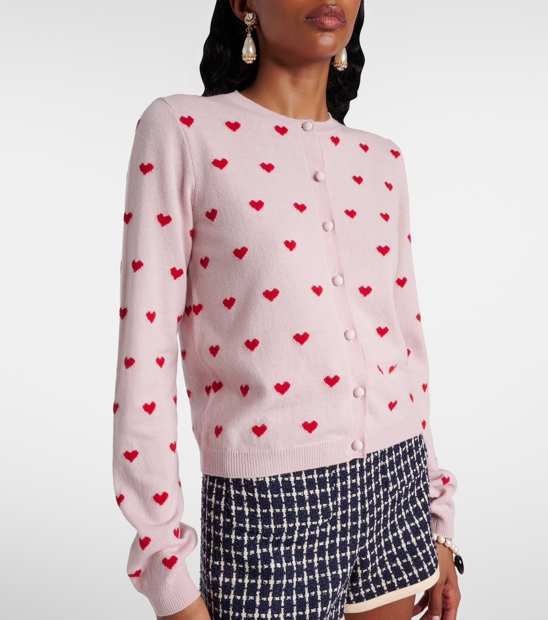 Jacquard virgin wool cardigan | Valentino