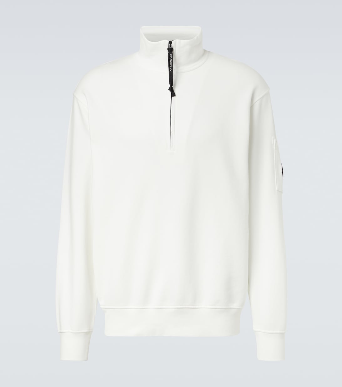 Sudadera Lens de algodón con cremallera parcial  | C.P. Company