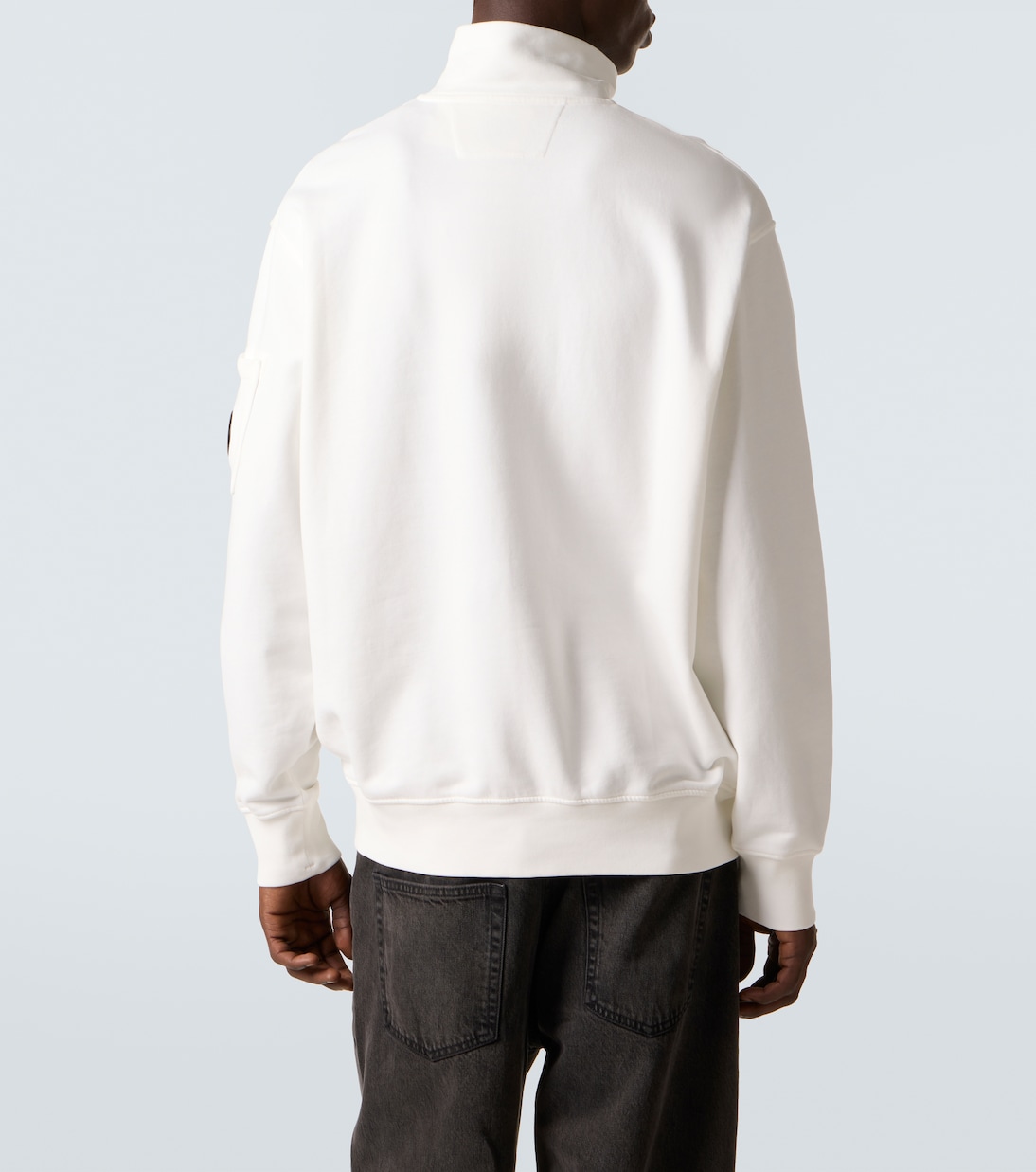 Sudadera Lens de algodón con cremallera parcial  | C.P. Company
