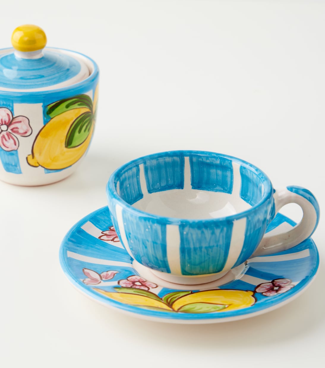 Taormina ceramic teacup and saucer set | Dolce&Gabbana Casa