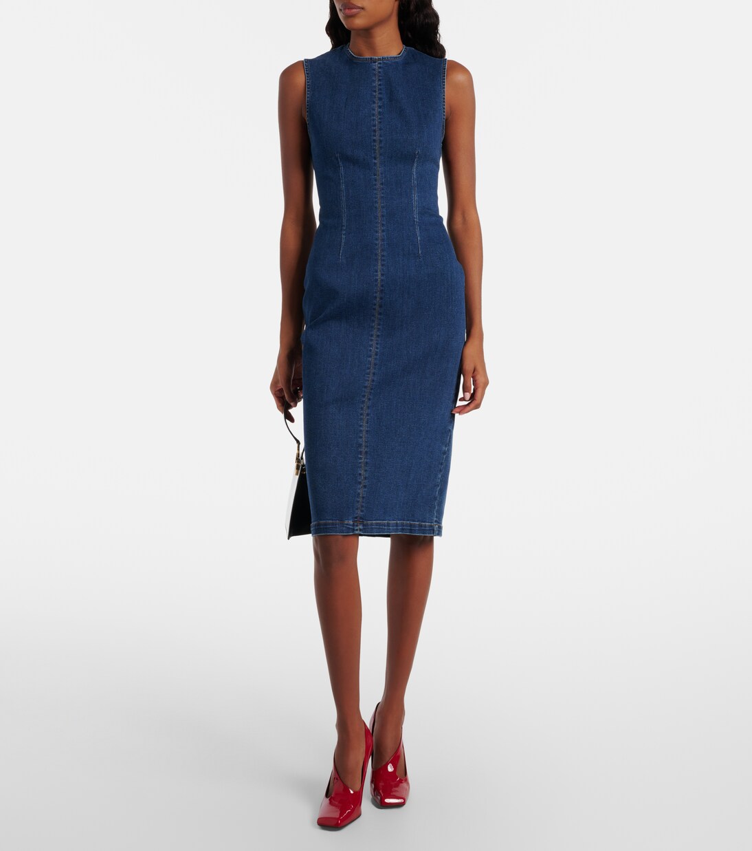 Vestido midi Rennes de denim | AG Jeans