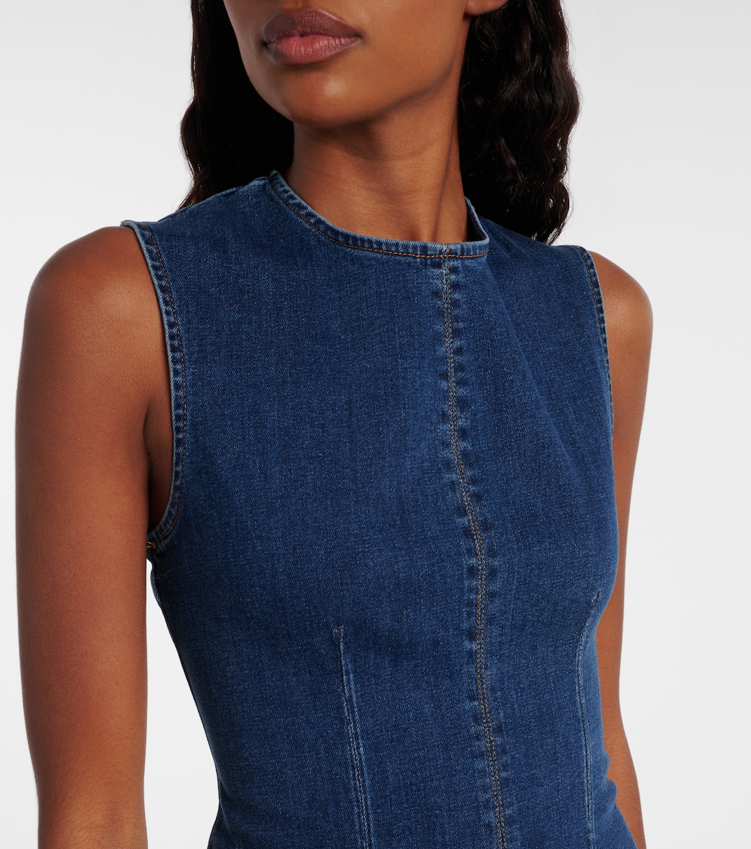 Vestido midi Rennes de denim | AG Jeans