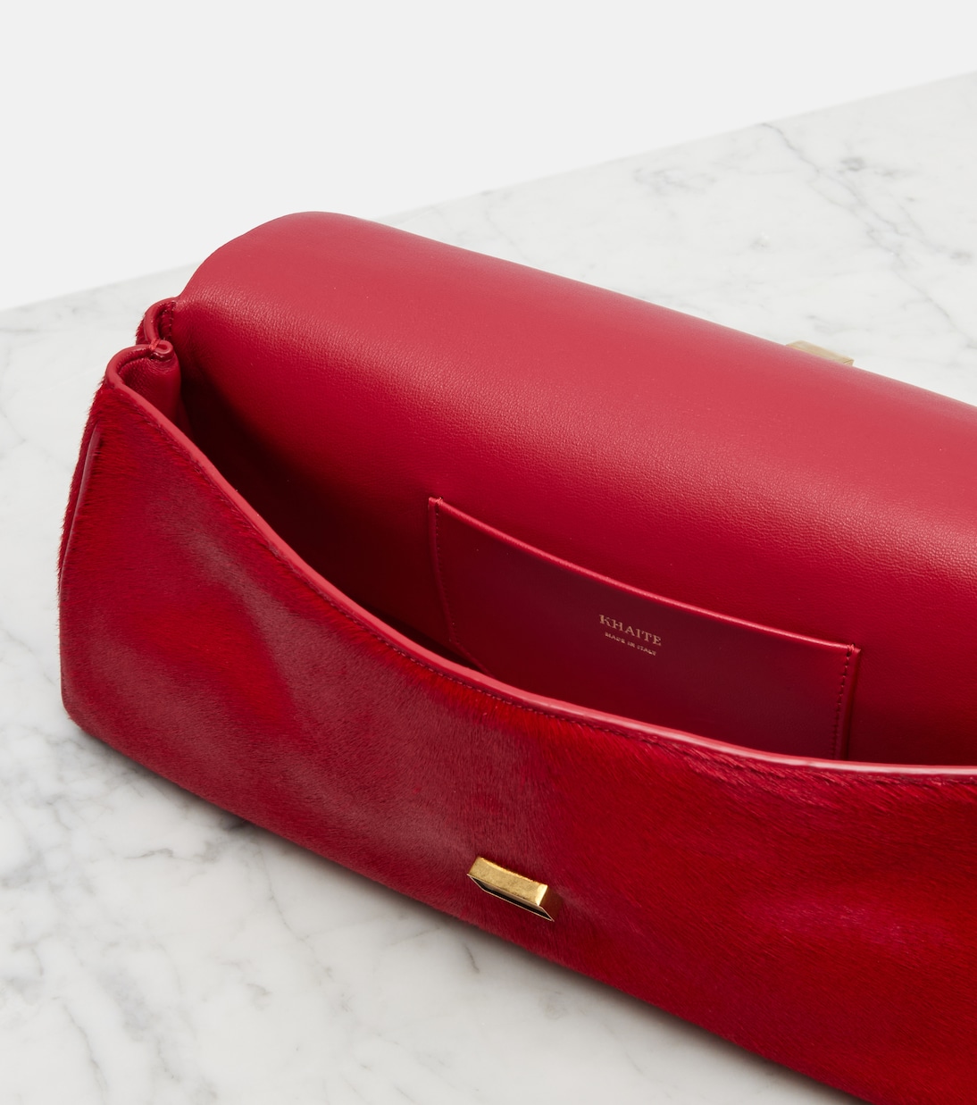 Audrey calf hair clutch | Khaite