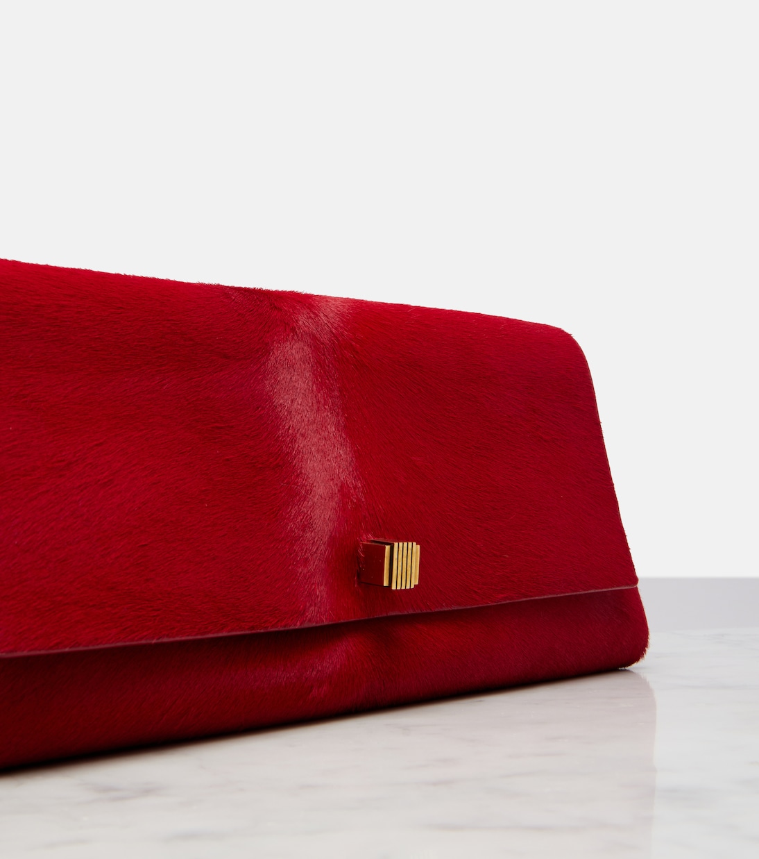 Audrey calf hair clutch | Khaite