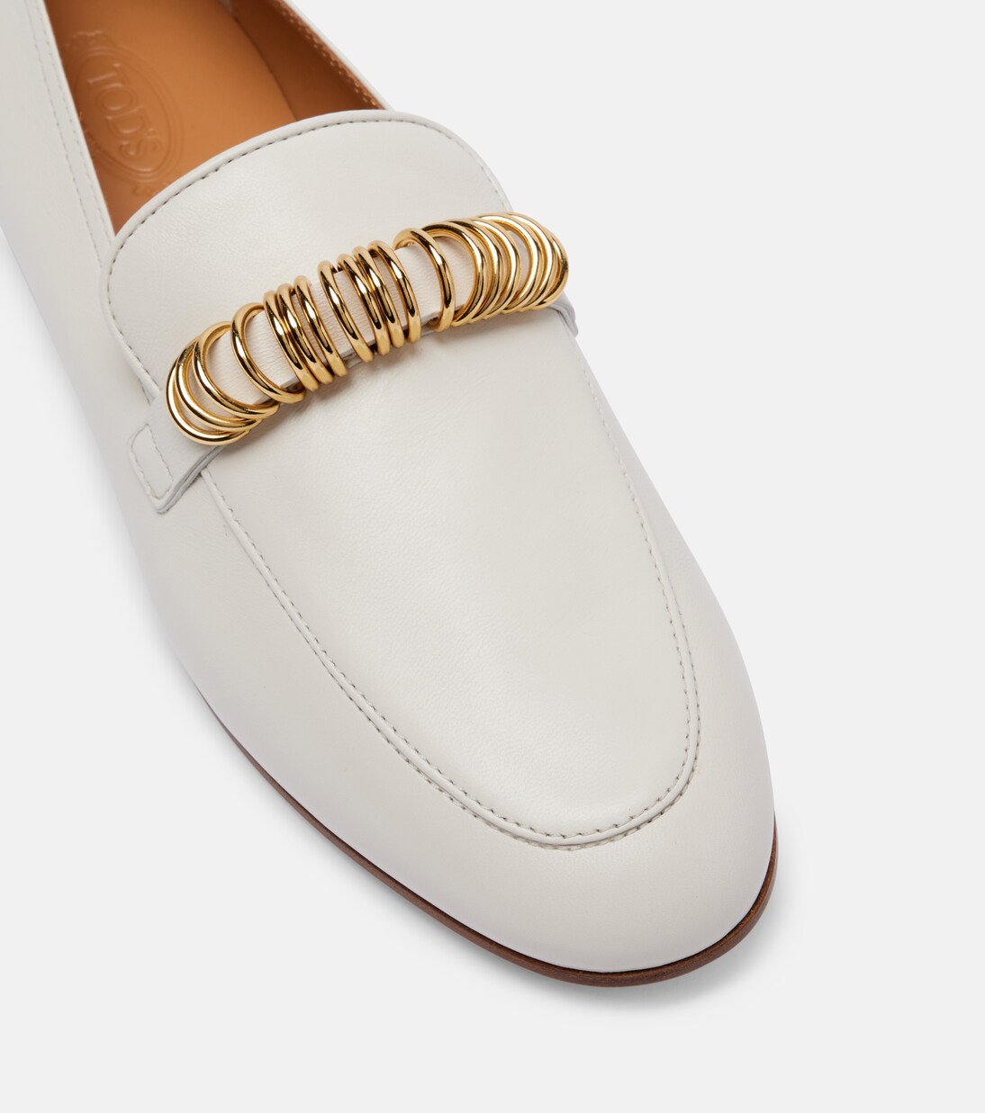 Embellished leather loafers | Tod's