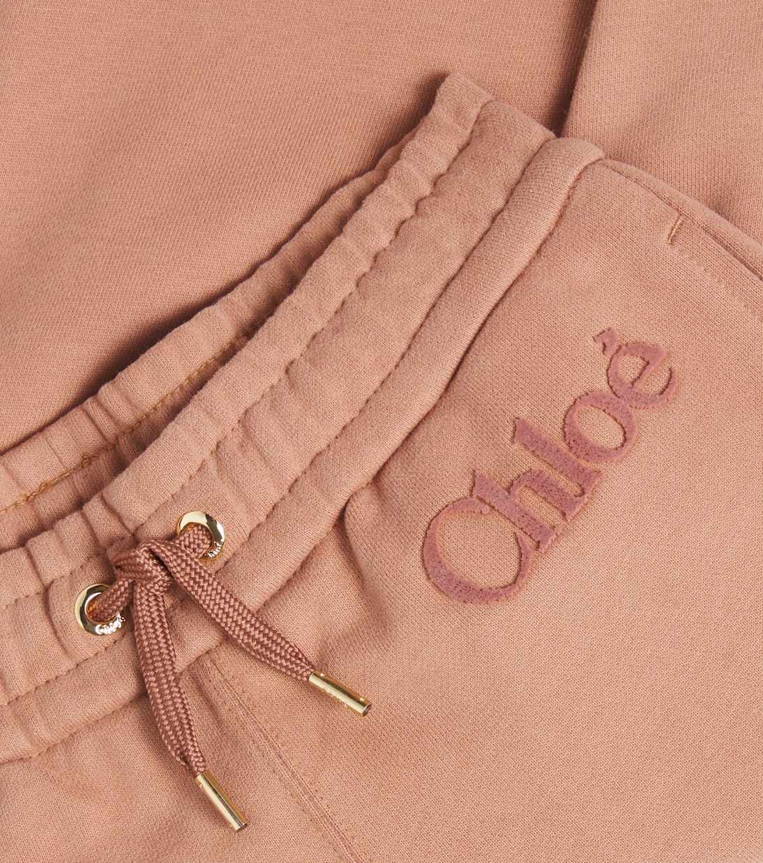 Logo cotton fleece sweatpants | Chloé Kids