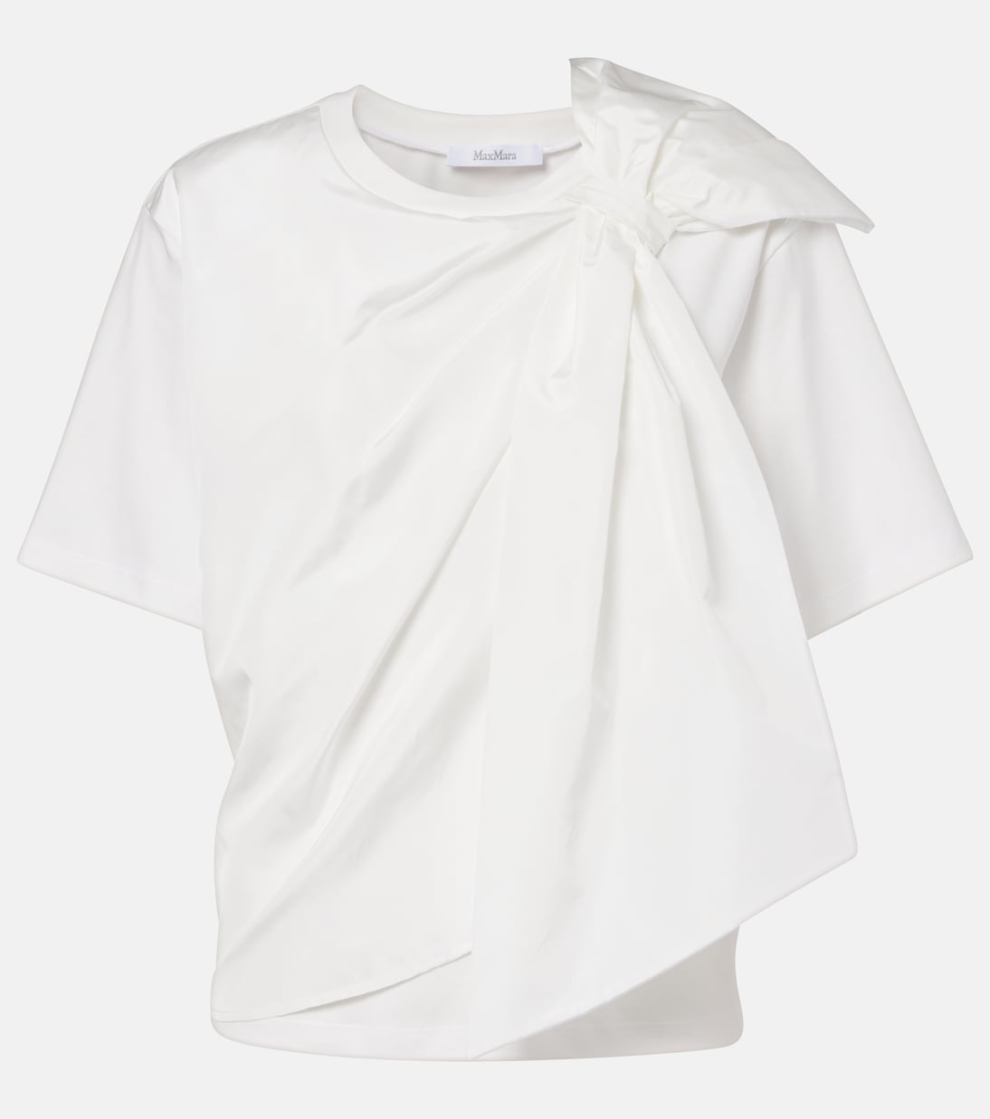 T-Shirt Colle aus Baumwoll-Jersey | Max Mara
