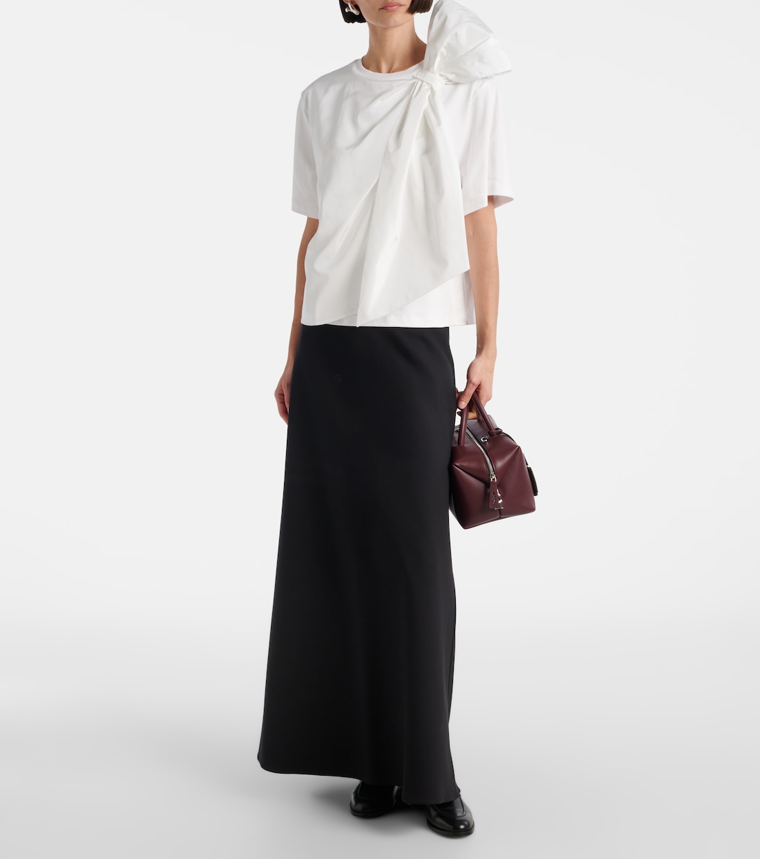 T-Shirt Colle aus Baumwoll-Jersey | Max Mara
