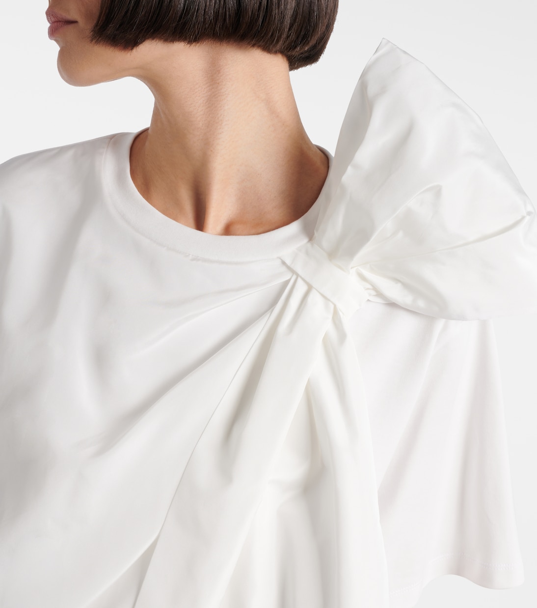 T-Shirt Colle aus Baumwoll-Jersey | Max Mara