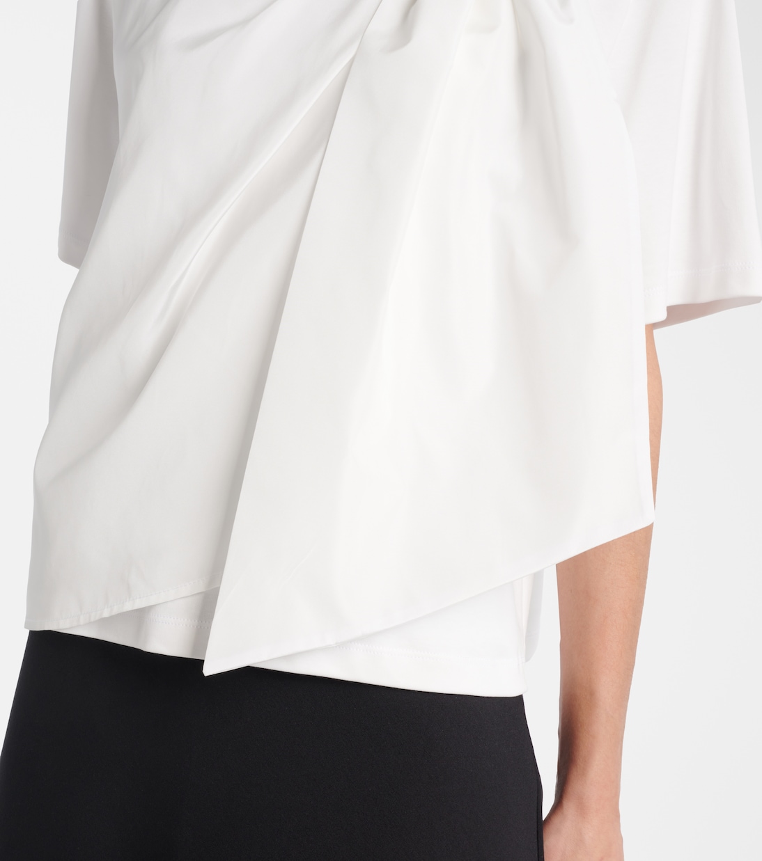 T-Shirt Colle aus Baumwoll-Jersey | Max Mara