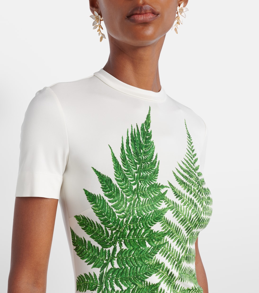 Printed jersey T-shirt dress | Oscar de la Renta