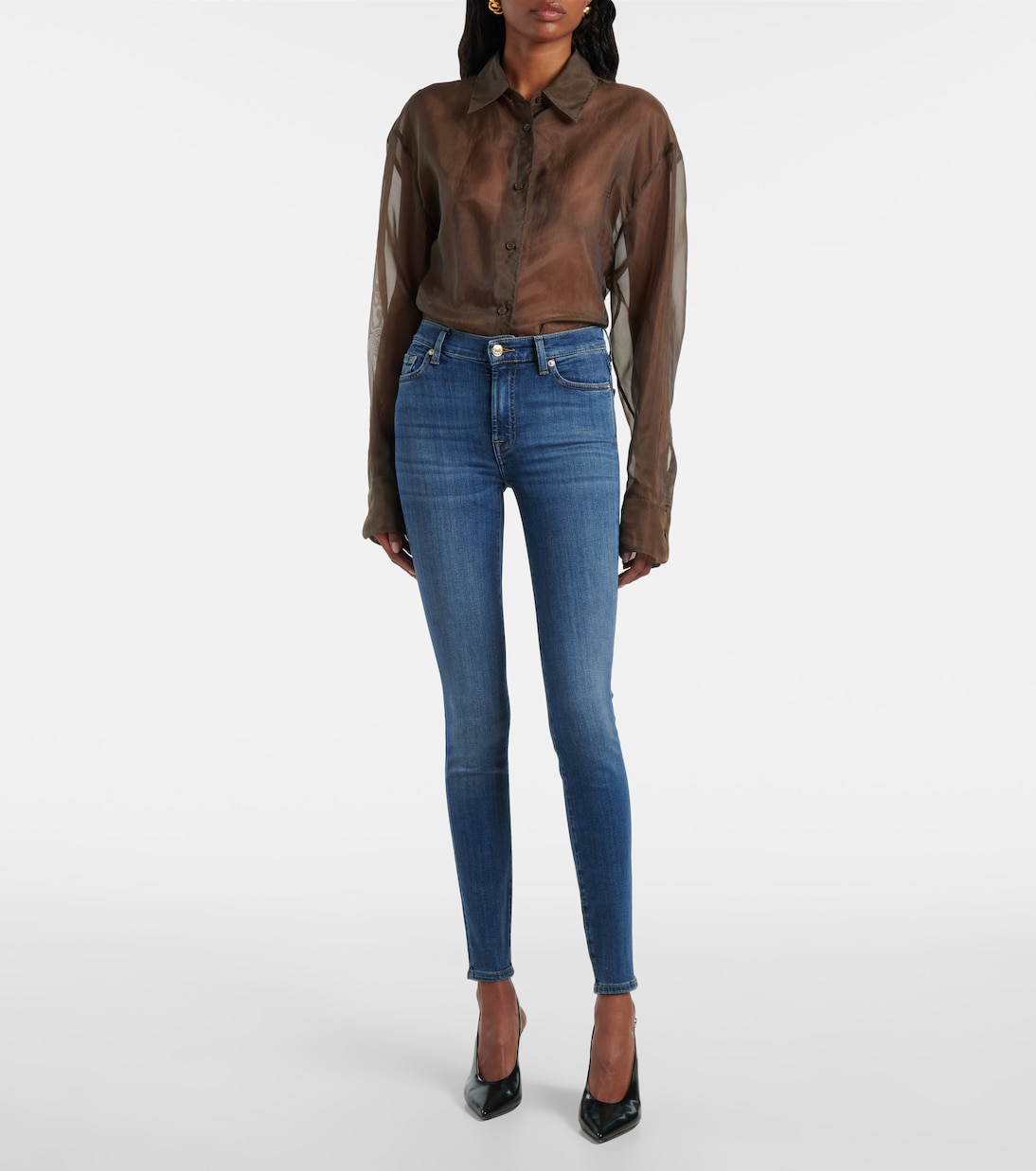 Jeans skinny a vita alta HW | 7 For All Mankind