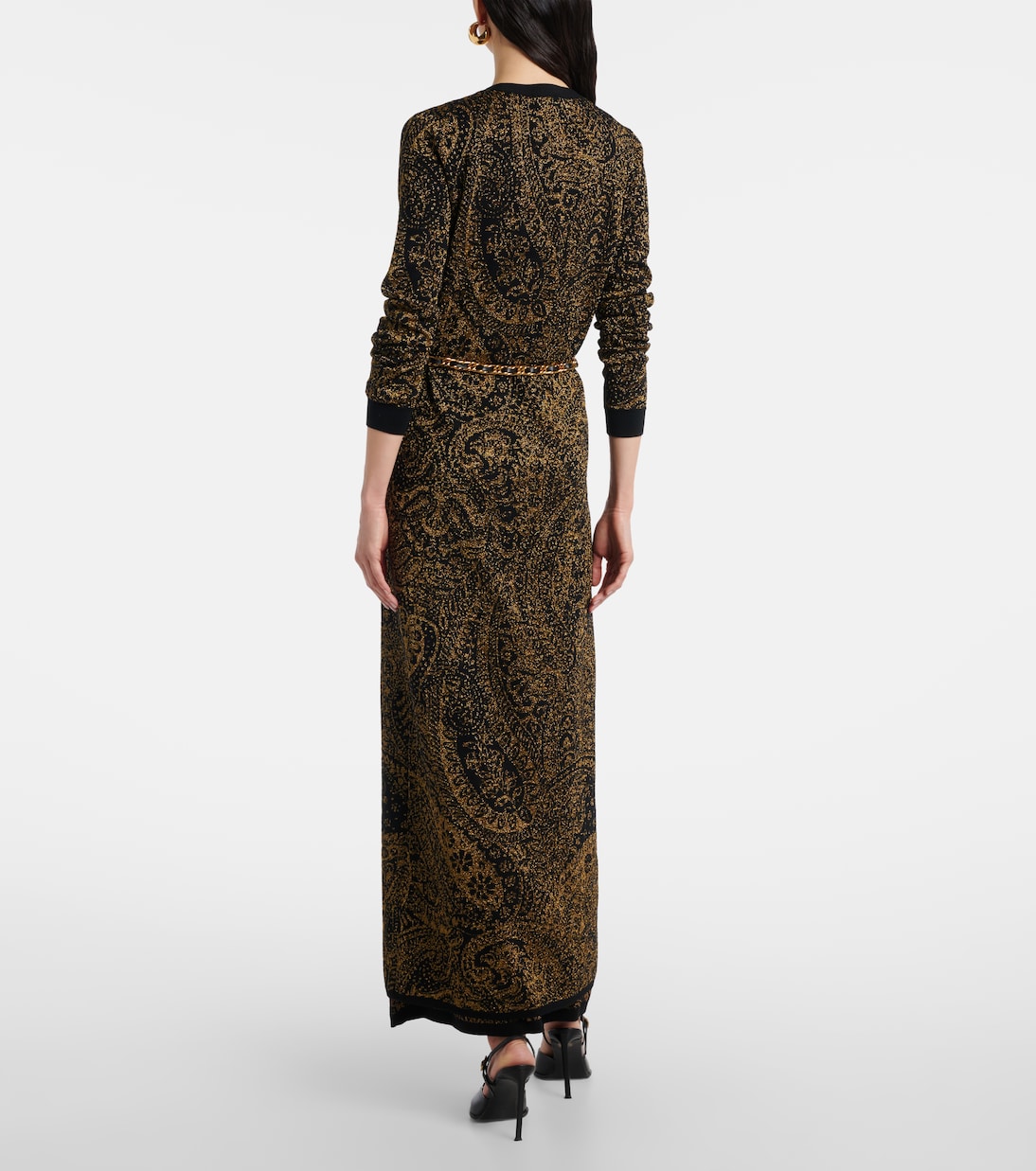 Paisley wool-blend lamé cardigan | Etro