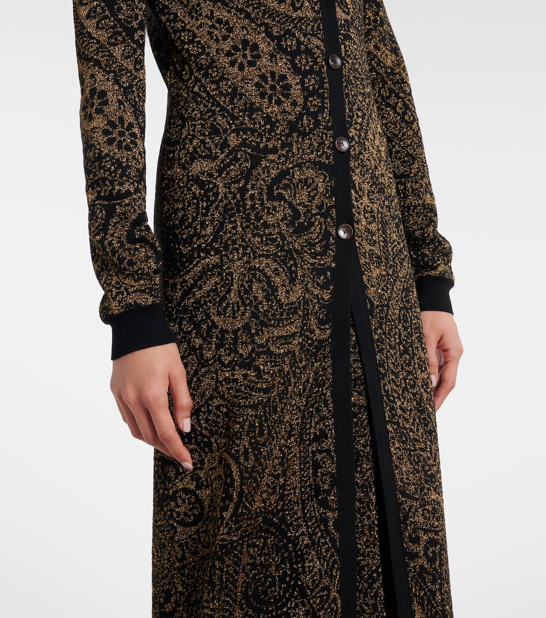 Paisley wool-blend lamé cardigan | Etro
