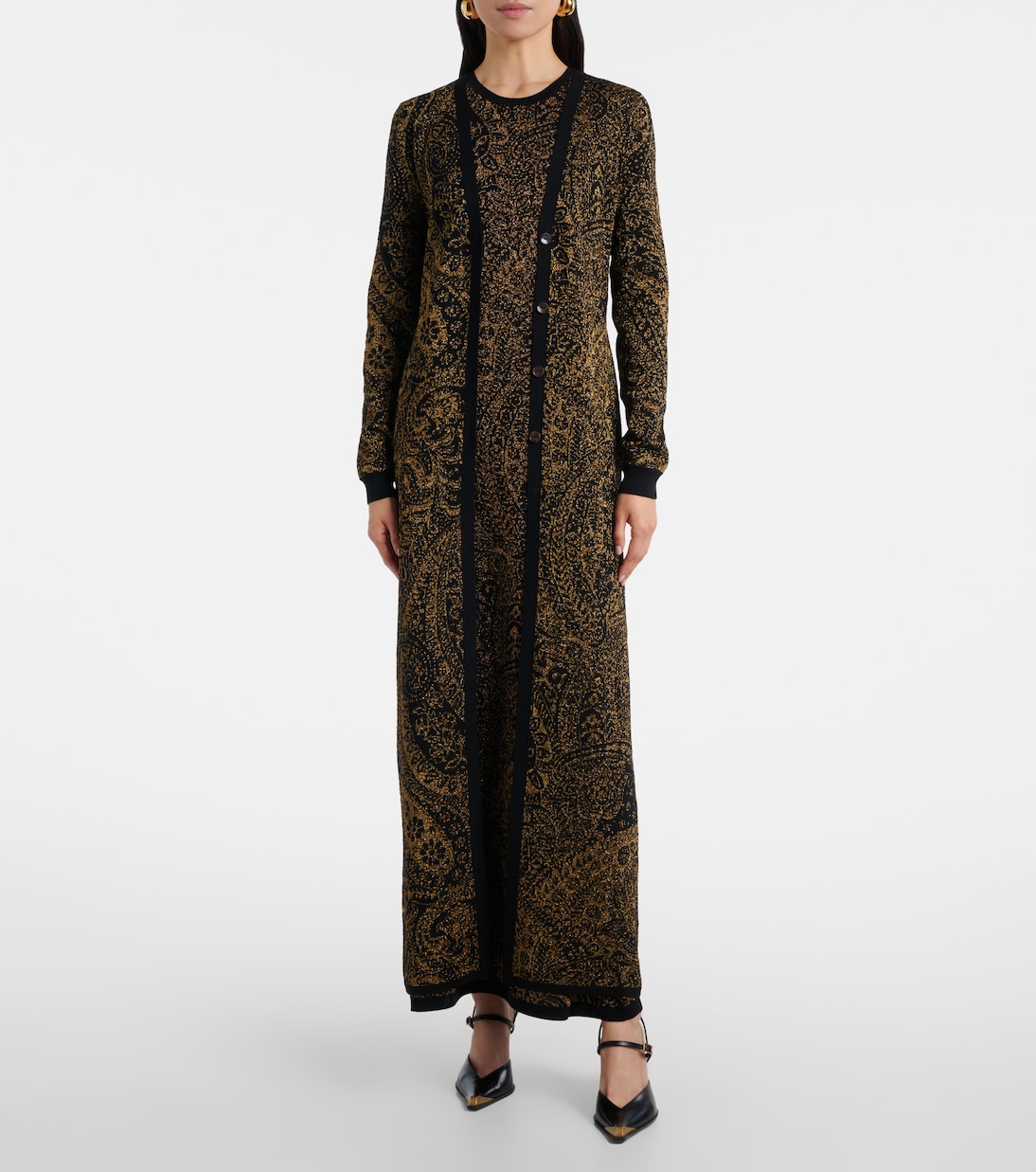 Paisley wool-blend lamé cardigan | Etro