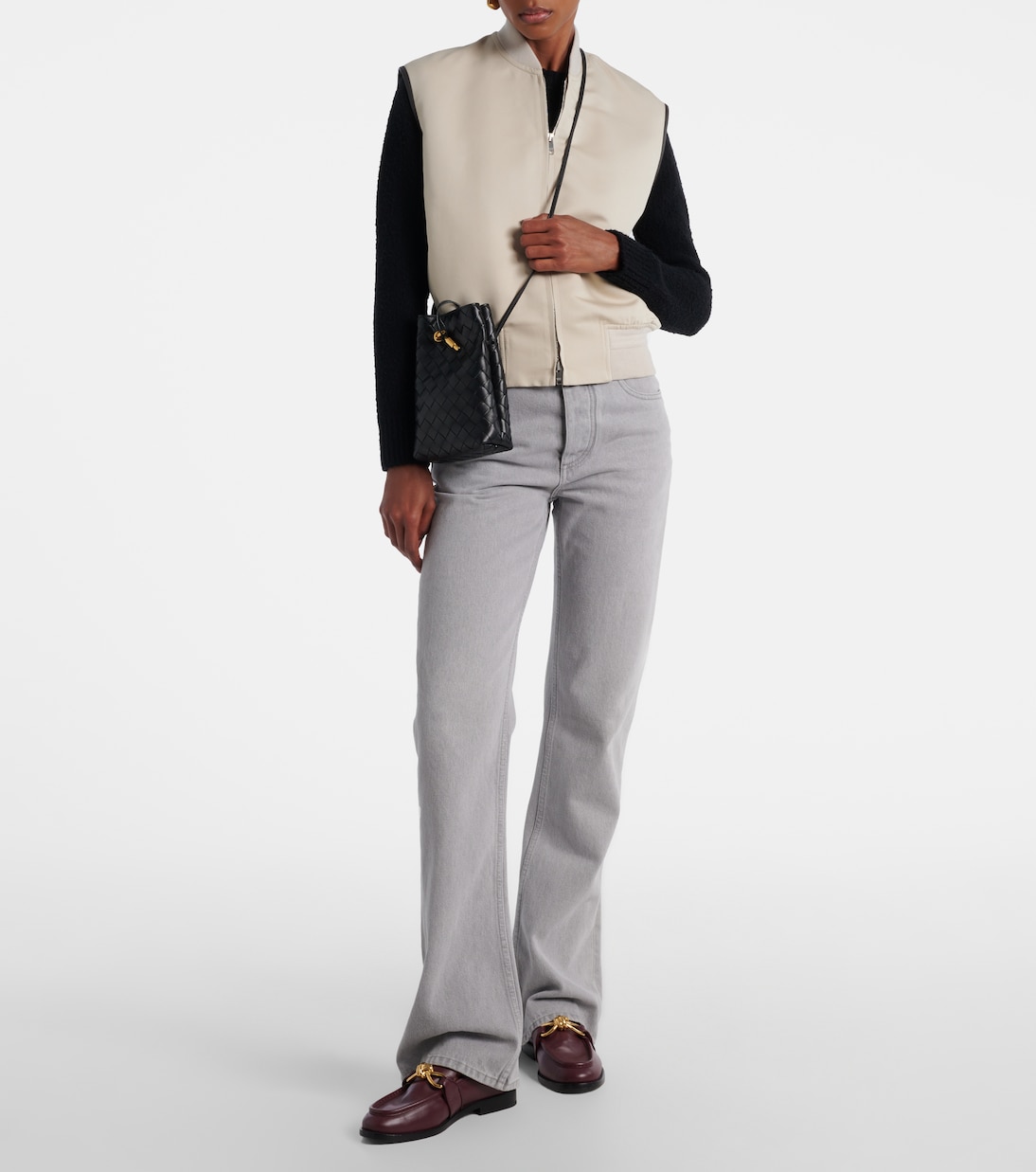 Jodie Intrecciato Mini leather shoulder bag | Bottega Veneta