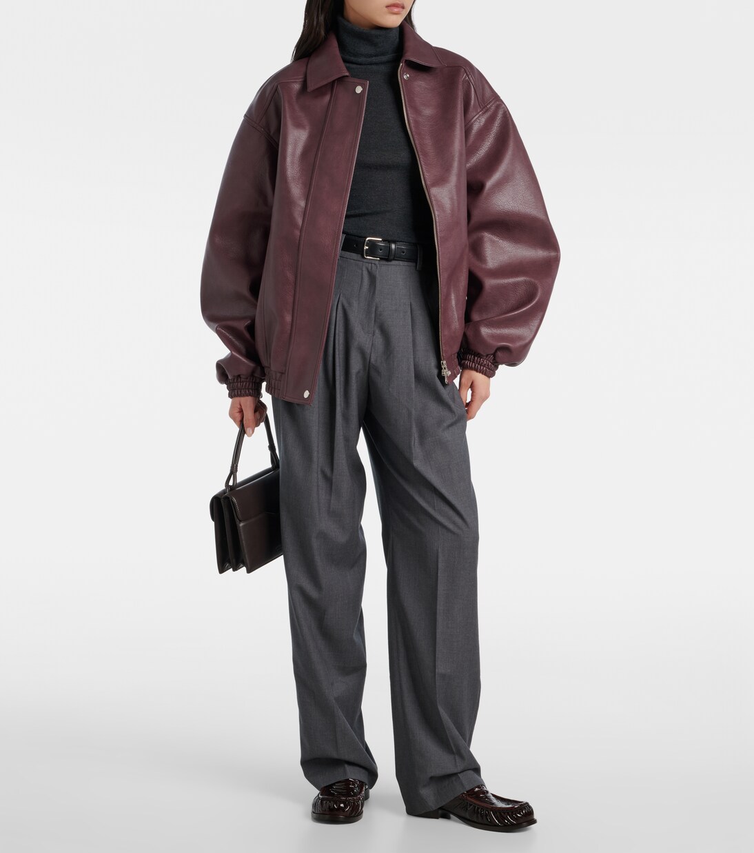 Utica Thin wool and silk turtleneck sweater | The Frankie Shop