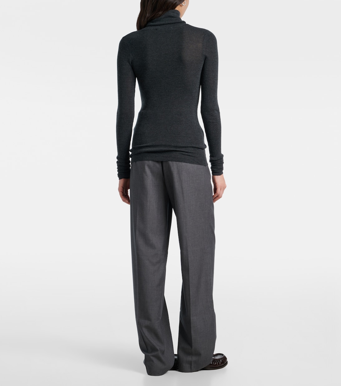 Utica Thin wool and silk turtleneck sweater | The Frankie Shop