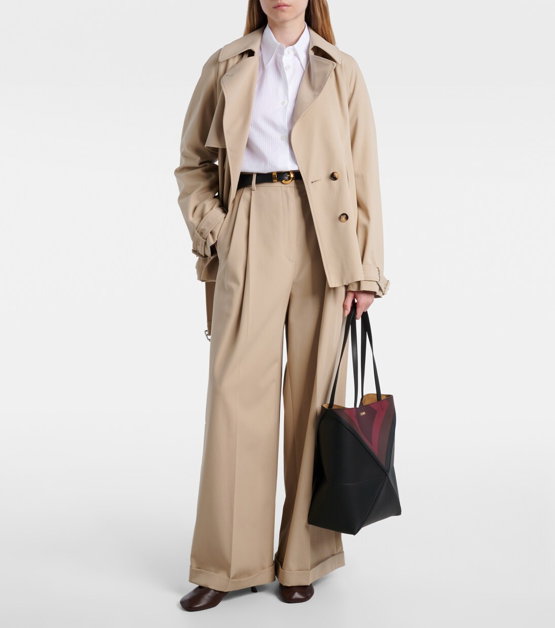 Puzzle Fold Square Medium leather tote bag | Loewe