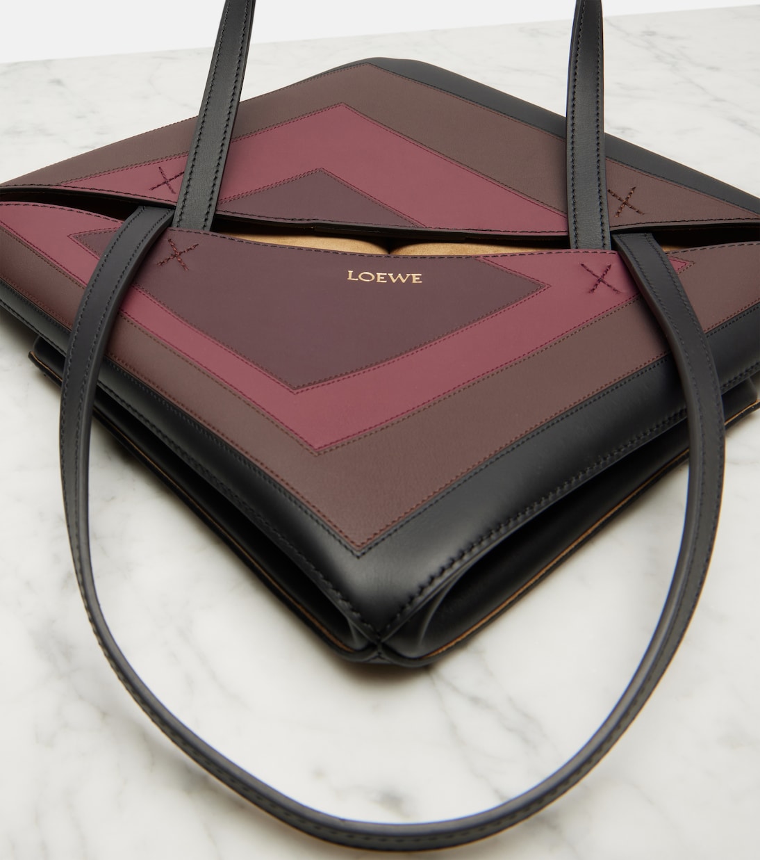 Puzzle Fold Square Medium leather tote bag | Loewe
