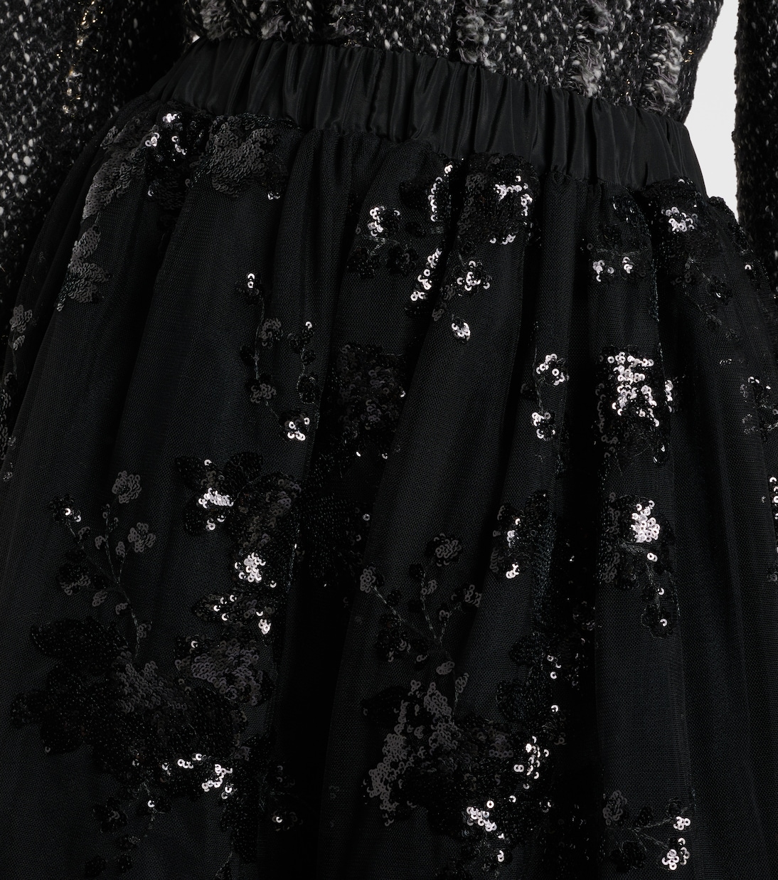 亮片中长半身裙 | Simone Rocha