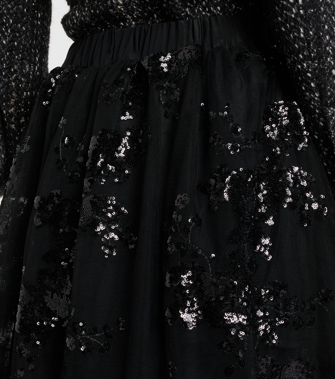 亮片中长半身裙 | Simone Rocha