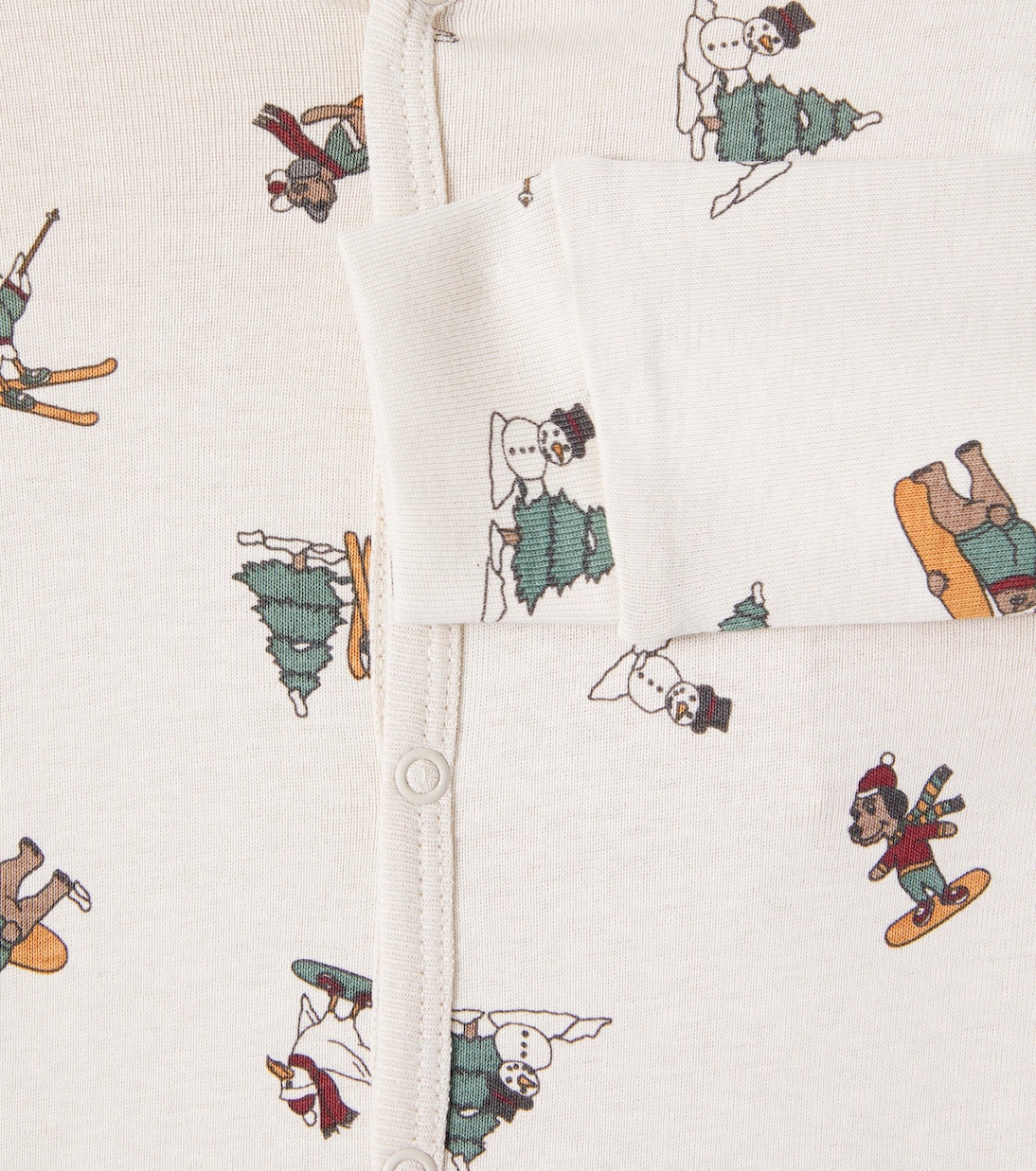 Baby Bendji printed cotton playsuit | Wheat