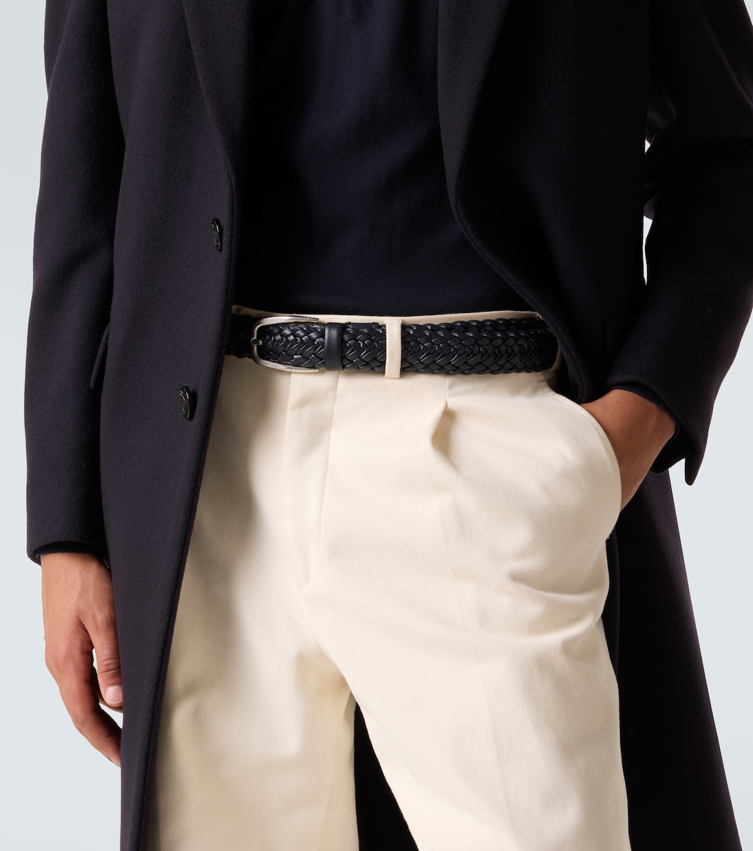 Cintura in pelle intrecciata | Zegna