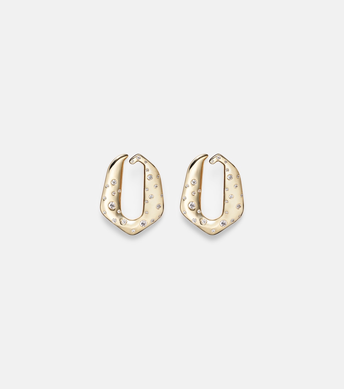 18kt gold earrings with diamonds | Ananya