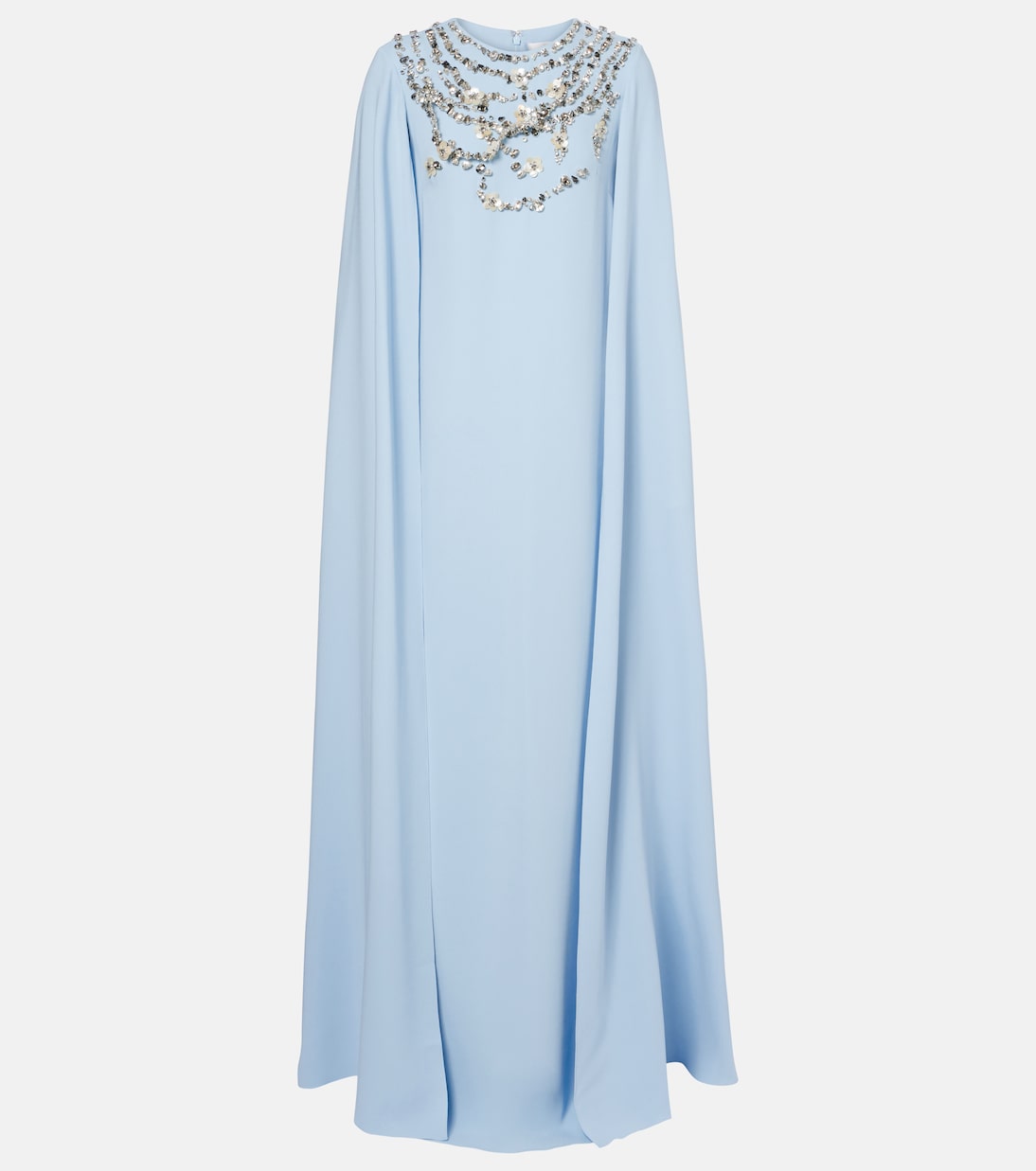 Verzierte Robe aus einem Seidengemisch | Oscar de la Renta