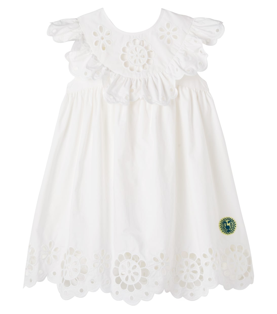 Awaken embroidered scalloped cotton dress | Zimmermann Kids