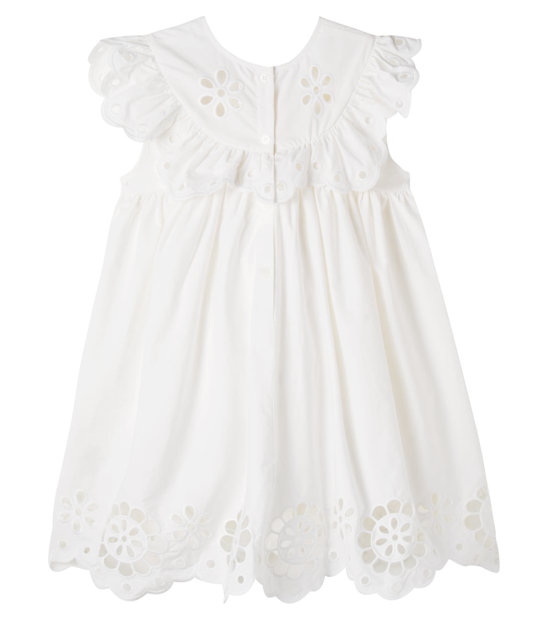 Awaken embroidered scalloped cotton dress | Zimmermann Kids