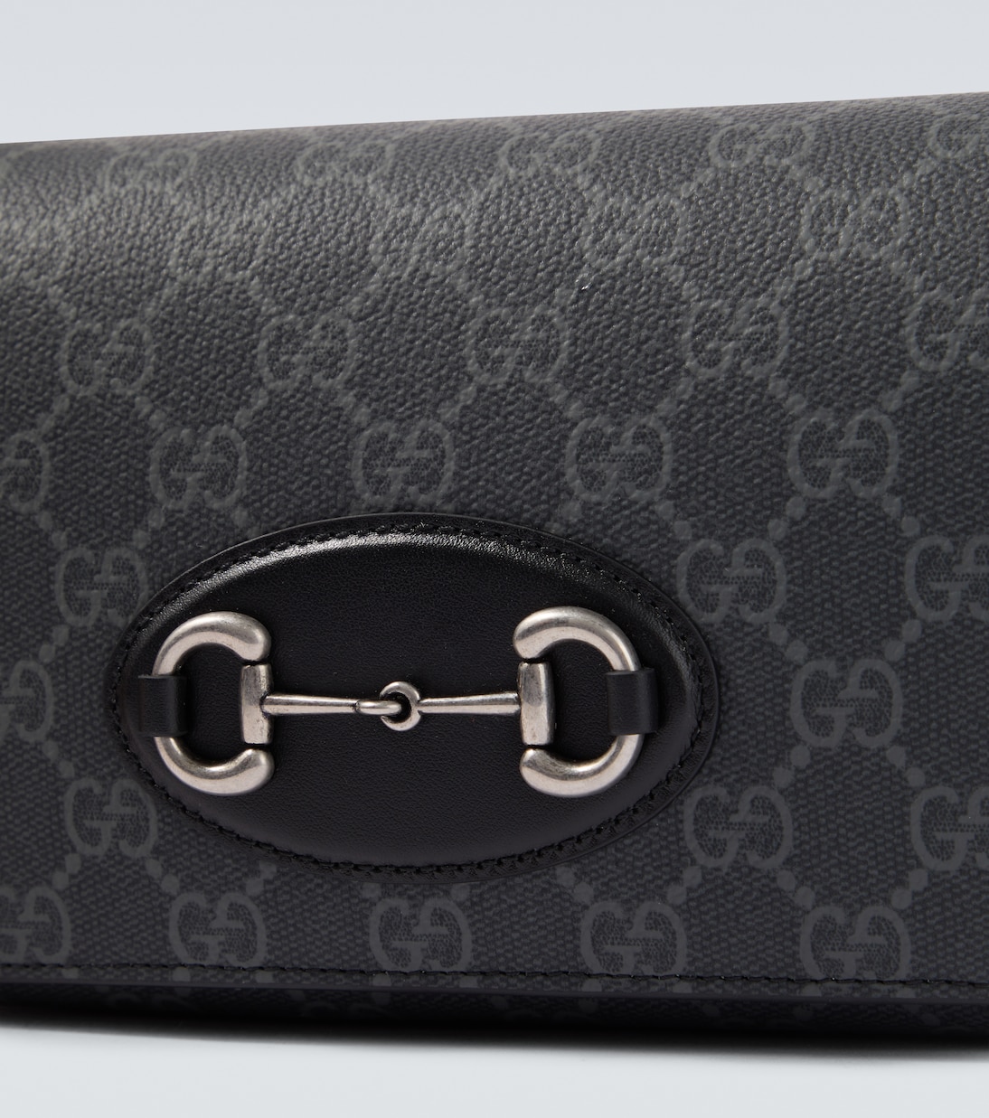 GG Supreme leather-trimmed canvas crossbody bag | Gucci