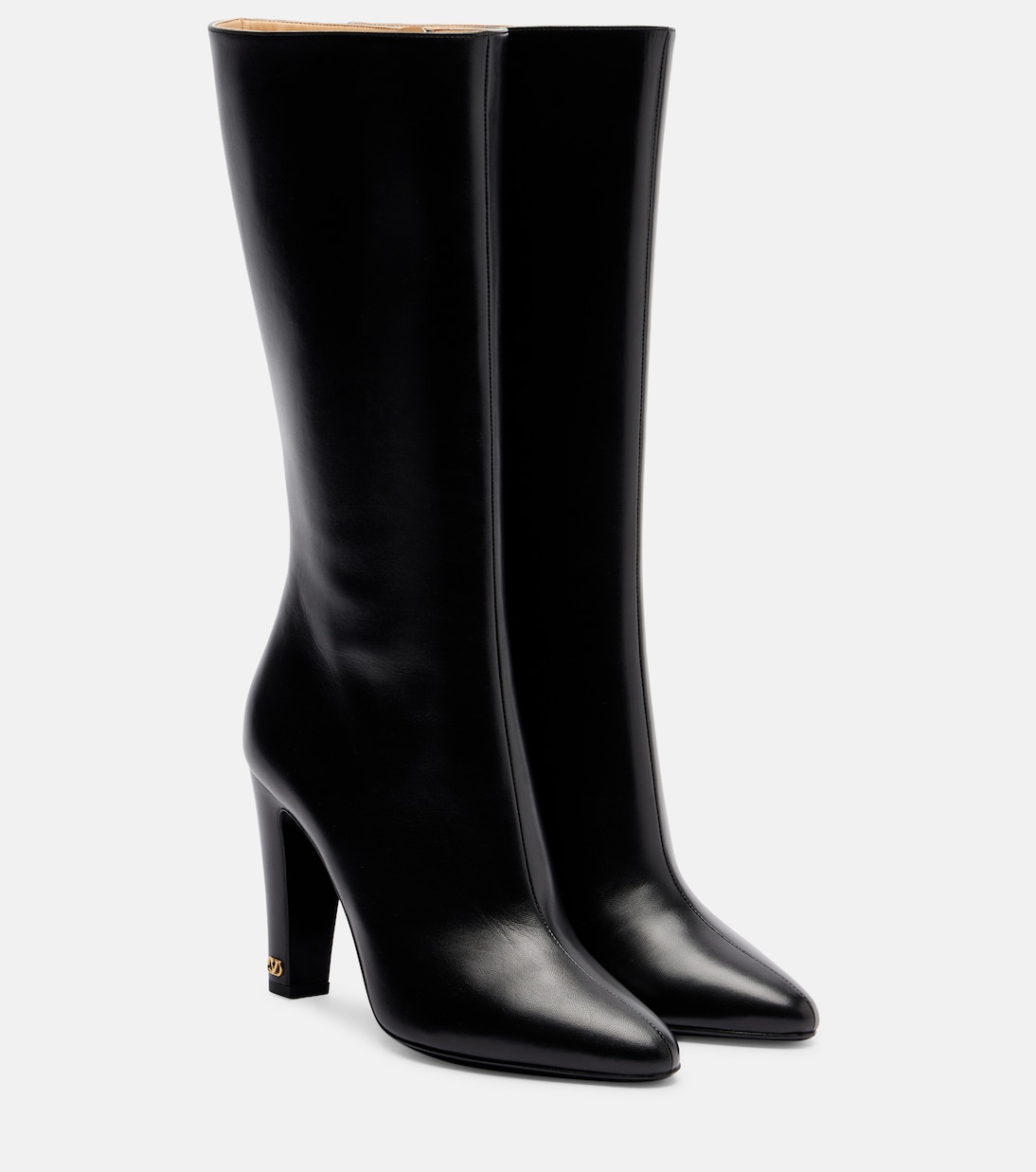 Hotty 100 leather knee-high boots | Valentino Garavani