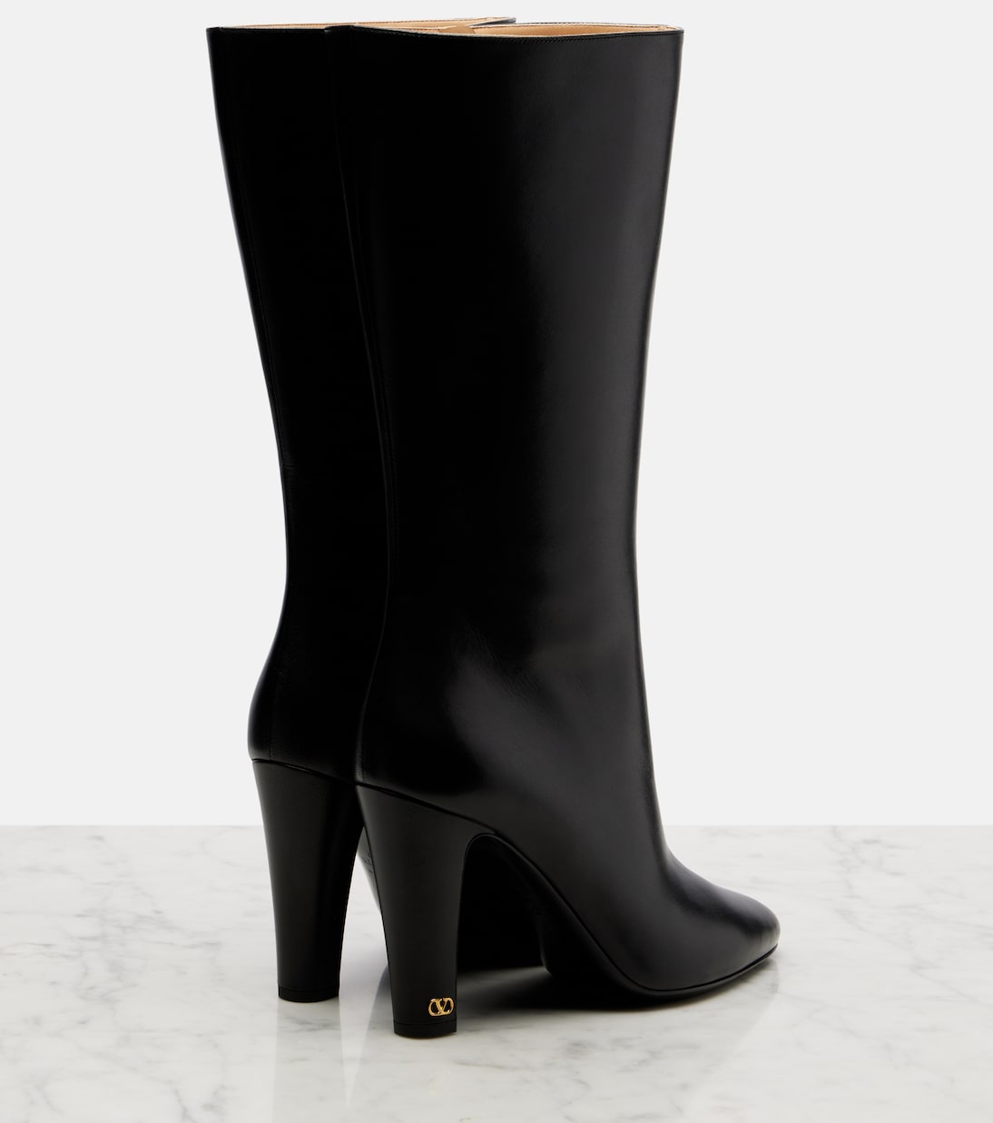 Hotty 100 leather knee-high boots | Valentino Garavani