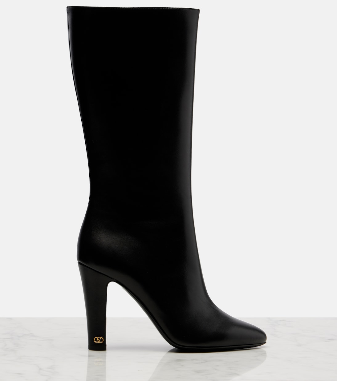 Hotty 100 leather knee-high boots | Valentino Garavani