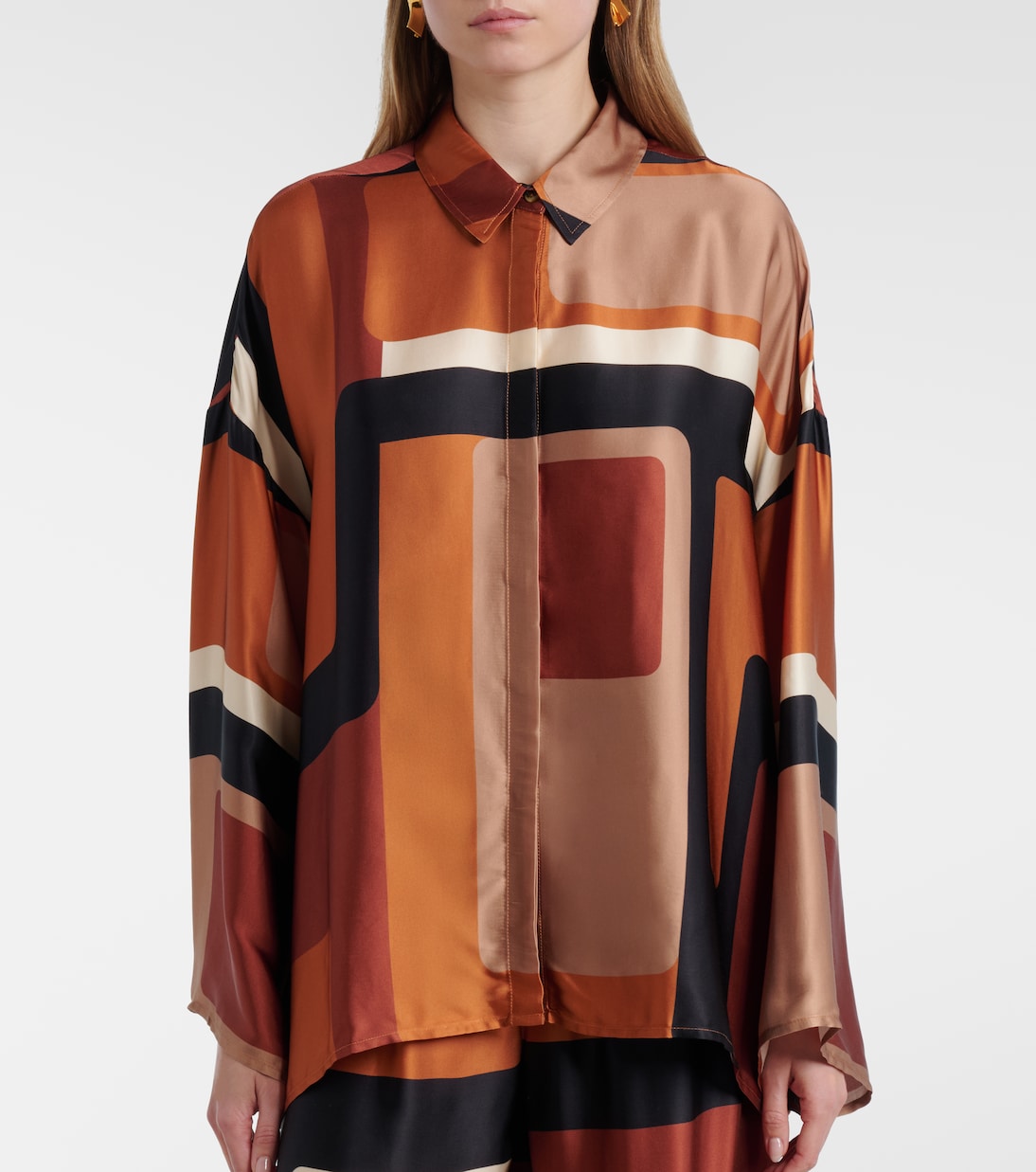 Bedrucktes Hemd Cora aus Satin | Faithfull